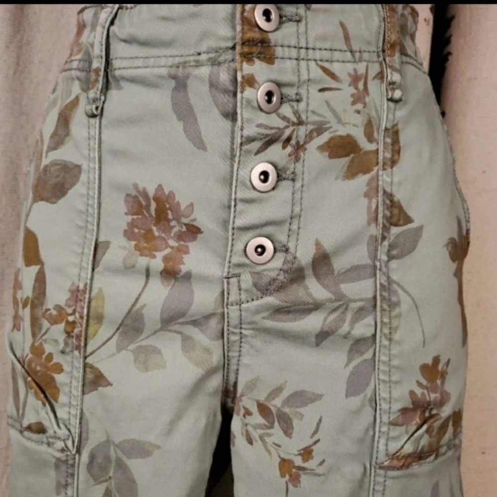 Floral pants by Anthropologie